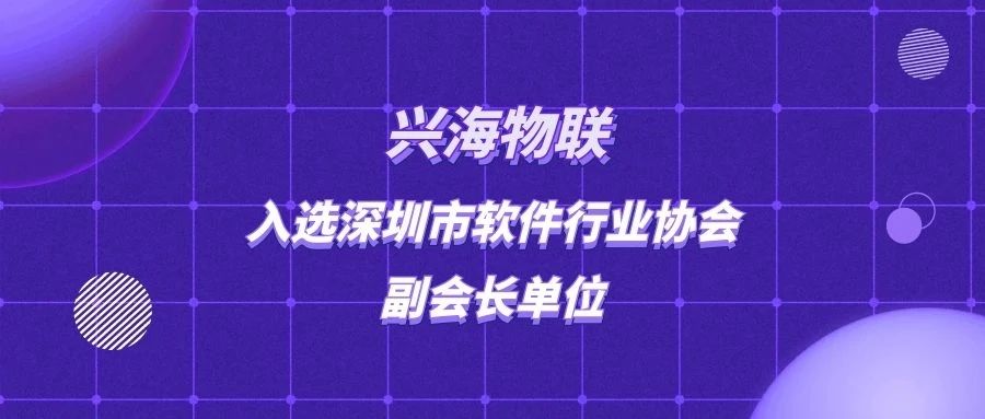 喜報(bào)！興海物聯(lián)入選深圳市軟件行業(yè)協(xié)會(huì)副會(huì)長單位